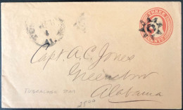 Etats-Unis Entier-enveloppe De Tuscaloosa, AL. - Fancy "roue Crantée" - (C626) - ...-1900