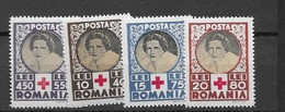 1945 MNH Romania Mi 527-30 - Unused Stamps