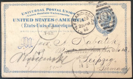 Etats-Unis Entier-carte Cachet San Francisco 23.2.1885 Pour L'Allemagne - (C639) - ...-1900