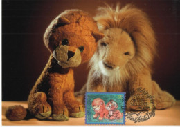 Finland Suomi 2005 Maximum Card, Lion Tiger Toy Toys - Maximum Cards & Covers