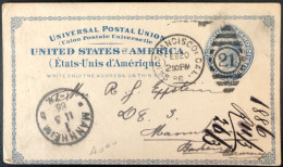 Etats-Unis Entier-carte Cachet San Francisco 20.2.1886 Pour L'Allemagne - (C642) - ...-1900