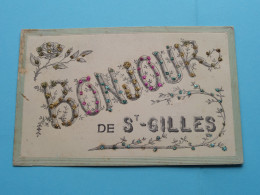 BONJOUR De ST. GILLES ( Edit.: V.P.F. ) Anno 190? > Mariembourg ( Zie / Voir SCANS ) ! - St-Gillis - St-Gilles