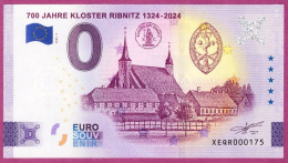 0-Euro XEQR 02 2024 700 JAHRE KLOSTER RIBNITZ - 1324-2024 - Pruebas Privadas