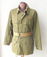 Giaccone Da Campo Cinturone Sottotenente Alpini Anni '70 Mostreggiato Originale - Uniformes