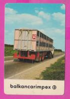 K1866 / Bulgaria 1983 - Balkancar Impex -  Bulgarian Forklift Trucks And Spare Parts, Truck Calendar Calendrier Kalender - Small : 1981-90