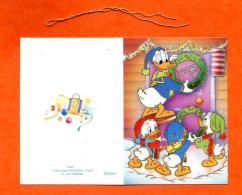 Etiquette Cadeaux Joyeux Noel Disney Donald  Mini Carte - Père-Noël