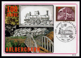 Maxi Karte  100 Jahre Arlbergbahn Gestempelt 6700 Bludenz Am 22.9.1984 - Other & Unclassified