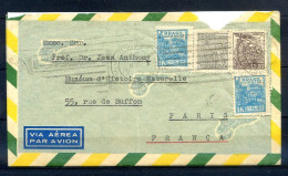 060524  LETTRE POSTE AERIENNE  BRESIL A FRANCE EN 1952 - 1927-1959 Brieven & Documenten