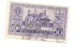 (REGNO D'ITALIA) 1931, MORTE DI SANT'ANTONIO - Serietta Di 4 Francobolli Usati - Usados