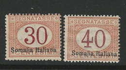 ● ITALIA REGNO SOMALIA 1920 ֎ SEGNATASSE ֎ N. 26 E 27 Nuovi ** ●  Cat. 1400 € Al 5% ● Lotto 2183 ● - Somalia