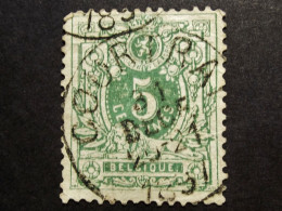 Belgie Belgique - 1884  - COB/OBP  45  -  Gestempeld /obl. - Courtrai - 1897 - 1869-1888 Lying Lion