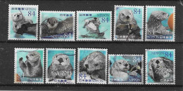 Japan 2022 Otters Y.T. 11057/11066 (0) - Used Stamps