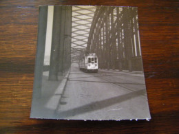 Photographie - Allemagne - Cologne Koeln - Tramway - Remorque  - Pont - 1950 - SUP (IA 53) - Koeln