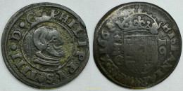 3966 ESPAÑA 1663 FELIPE IV 1663 CUENCA 16 MARAVEDIS PHILIPPUS IIII - Collections