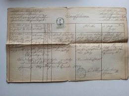 V0367   Old Document Czechia   Výprachtice -  Weipersdorf -  Ústí Nad Orlicí 1874  Karl Sonnstag - Other & Unclassified