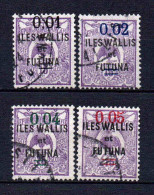 Wallis Et Futuna  - 1920 - Tb De NCE Surch  - N° 26 à 29  - Oblit - Used - Gebraucht