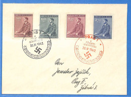 Böhmen Und Mähren 1942 - Lettre De Prag - G34630 - Brieven En Documenten
