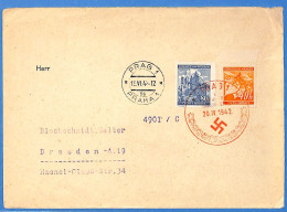 Böhmen Und Mähren 1942 - Lettre De Prague - G34610 - Covers & Documents