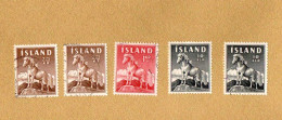 Island - 5 Marken Islandpferd Isländer 1958 - Usados