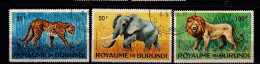 - BURUNDI - 1964 - YT N° 92 / 94 - Oblitérés - Animaux - Usados