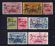 Wallis Et Futuna  - 1924 - Tb De NCE Surch  - N° 30 à 36  - Oblit - Used - Gebraucht