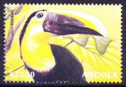 Angola 2000 MNH, Yellow-throated Toucan (Ramphastos Ambiguus), Birds - Coucous, Touracos