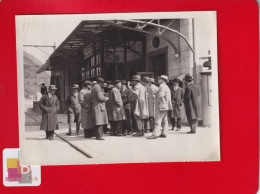 Souvenir Mission études Française Suisse Tunnel St Gothard  Avril 1934 Photo Wassen Gare Arrêt Train - Ouvrages D'Art