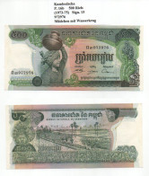 Kambodscha  P.16b  500 Riels 1972-75 Sign.15 UNC - Cambodge