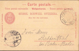 604480 | Postkarte, 1902, Bodensee Schiffspost Lindau Rorschach | Lindau (O 3403) - Briefe