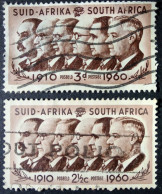 SOUTH AFRICA:- Prime Ministers Between 1910 And 1960. One Stamp Sold For 2 1/2 Penny And The Other Was Sold For 3 Penny - Usati