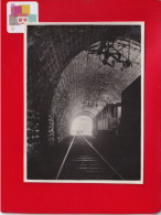 Souvenir Mission études Française Suisse Tunnel St Gothard  Avril 1934 Photo Vue Sortie Tunnel Helicoidal Freggio Train - Ouvrages D'Art