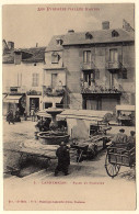 65 - B56663CPA - LANNEMEZAN - Place Et Fontaine - Marche - Carte Pionniere - Parfait état - HAUTES-PYRENEES - Lannemezan