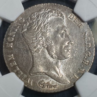 Netherlands East Indies 1 Gulden Willem William 1839 NGC AU 58 - 1815-1840 : Willem I