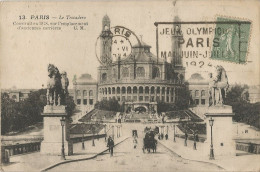 FRANCE - FLIER DEPARTURE PMK "PARIS DEPART JEUX OLYMPIQUES" ON FRANKED PC (VIEW OF PARIS) TO LA ROCHE SUR YON - 1924 - Estate 1924: Paris