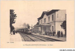 CAR-ABGP3-0302-38 - ROUSSILLON - Le Péage - La Gare - Train  - Roussillon