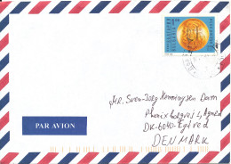 Bulgaria Air Mail Cover Sent To Denmark Single Franked - Corréo Aéreo