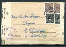 ALLEMAGNE - ZONE INTERALLIEE - 25.2.47 - HAMBURG - Courrier Ouvert Et Vérifié Par La Censure Britannique - Covers & Documents