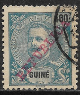 Portuguese Guinea – 1911 King Carlos Overprinted REPUBLICA 400 Réis Used Stamp - Portugiesisch-Guinea