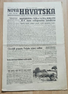 Nova Hrvatska 1944 Br. 173 NDH Croatia Ustasa Newspaper, Jimmy Lyggett Boxing - Autres & Non Classés