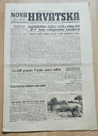 Nova Hrvatska 1944 Br. 173 NDH Croatia Ustasa Newspaper, Jimmy Lyggett Boxing - Andere & Zonder Classificatie