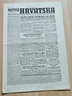 Nova Hrvatska 1944 Br. 72 NDH Croatia Ustasa Newspaper, Rab Ociscen Od Partizana - Other & Unclassified