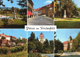 FURSTENFELD, STYRIA, MULTIPLE VIEWS, ARCHITECTURE, RESORT, UMBRELLA, POOL, TOWER, CARS, MONUMENT, PARK,AUSTRIA, POSTCARD - Fürstenfeld