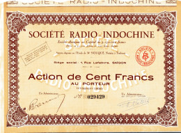 Société RADIO INDOCHINE - Azië