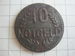 Wiesbaden 10 Pfennig ( 1920 ) Iron - Andere & Zonder Classificatie