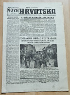 Nova Hrvatska 1944 Br. 46 NDH Croatia Ustasa Newspaper, Poglavnik Ante Pavelic U Obilasku Bombardovanih Djelova Zagreba - Other & Unclassified