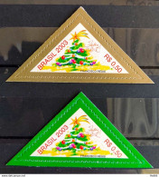 C 2543 Brazil Christmas Stamp Pine Triangle 2003 Complete Series - Nuovi