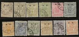 Luxembourg .   Y&T .  S  54/65   .    O  (2 Timbres:  (*)  )     .   Oblitéré - Service