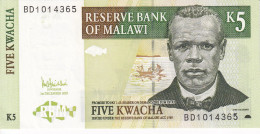 BILLETE DE MALAWI DE 5 KWACHA DEL AÑO 2005 SIN CIRCULAR (UNC) (BANKNOTE) - Malawi
