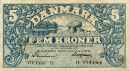 Denmark P-30 5 Kroner 1942 Used - Denemarken