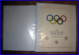 Collection Jeux Olympiques Innsbruck 1976 2 Albums Lettres Cover Briefe Signé Signed Autograph Autriche (Austria) - Authographs